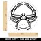 Crab Spider Arachnid Rubber Stamp for Stamping Crafting Planners